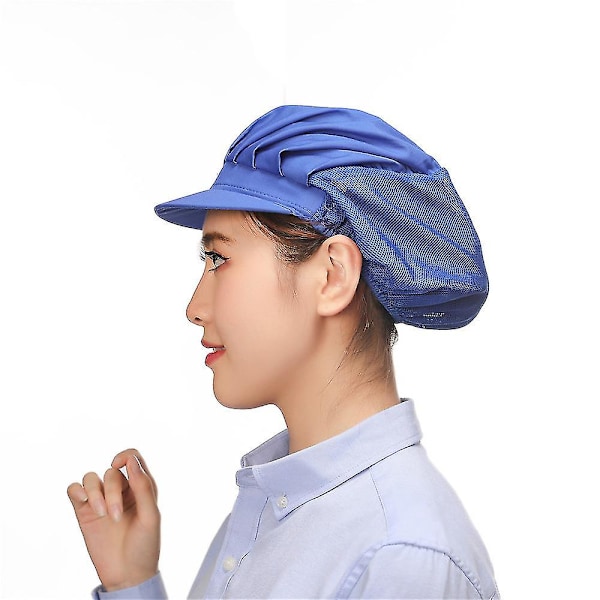 4 st Kockmössor - Köksmatlagningshårnät Matserveringsmössor för vuxna[HK] Navy blue
