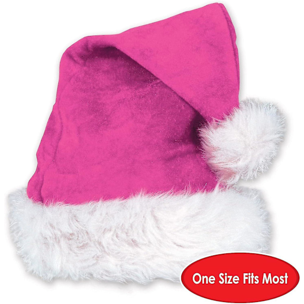 Unisex Joulupukuhattu Pehmeä Joulupuu Hattu Juhlatarvikkeet, Loma Teemainen Uutuus Päällysvaatteet, Pukeutuminen [HK] Cerise Santa - 2 Piece