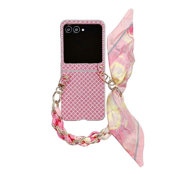 Glitterende Diamant PC-deksel for Motorola Razr 50 Ultra[HK] Pink