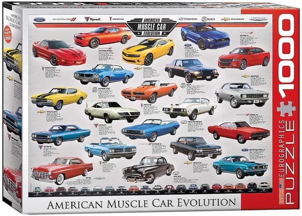 American Muscle Car Evolution Pussel (1000 Bitar) [HK] 1000 pieces