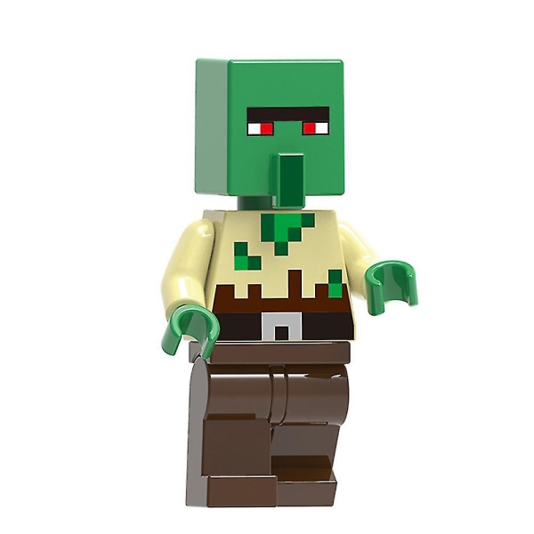 8 st Minecraft-serie Minifigurer Byggklossar Kit, Dykare Tamer Zombie Villager Mini Actionfigurer Leksaker Gåvor Till Barn Pojkar Flickor[HK]