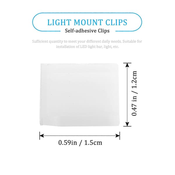 LED Ljusramp Fästklämmor för Montering 100st Vita Nylonfästklämmor[HK]