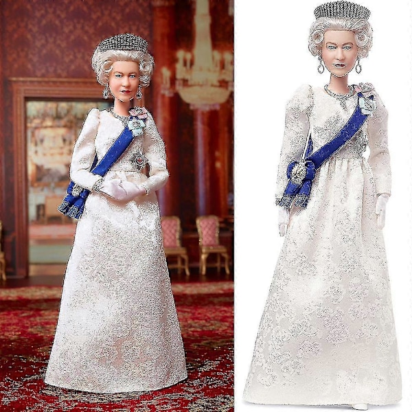 Queen Elizabeth II Platinum Jubilee Barbie Docka Kunglighet Monarki Figur Leksak Gåva[HK]