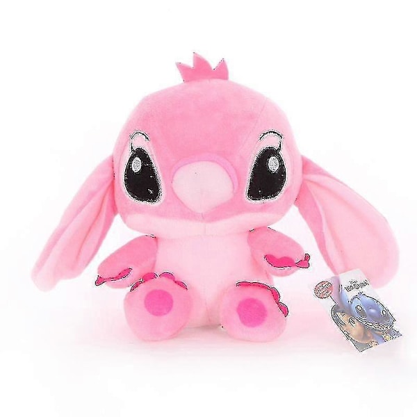Lilo Stitch Pari Pehmolelut Anime Sarjakuva Täytetyt Nuket Tyttö Lapsi Syntymäpäivälahja 20cm.V5[HK] Pink