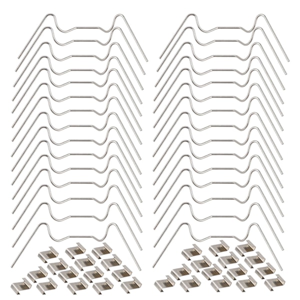 30 eller 120 st Rostfria Växthus Glaspanelsfästklämmor W Typ Trädgårdsspik 304 Rostfritt Stål Z Typ [HK] W 30PCS Z 30PCS