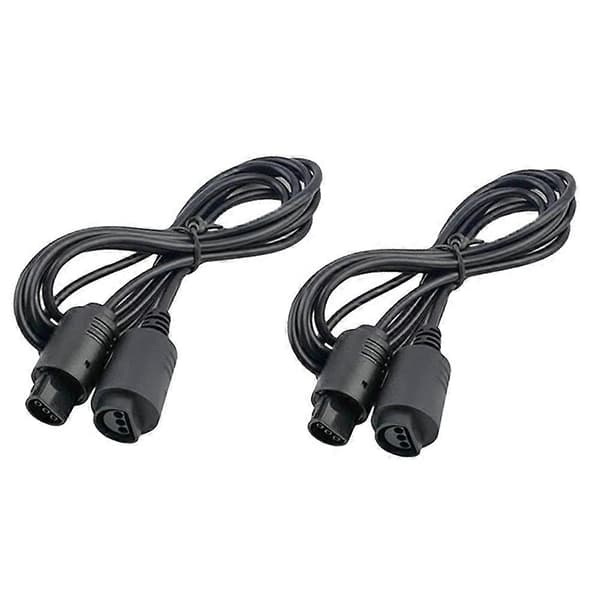 2PCS 6 fot för N64 Game Controller förlängningskabel för Nintendo 64 N64 Controller[HK] Black
