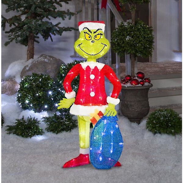 Julemanden Grinch KOMMER Belysning Juleudendørs Have Dekoration LED Belysning[HK] B