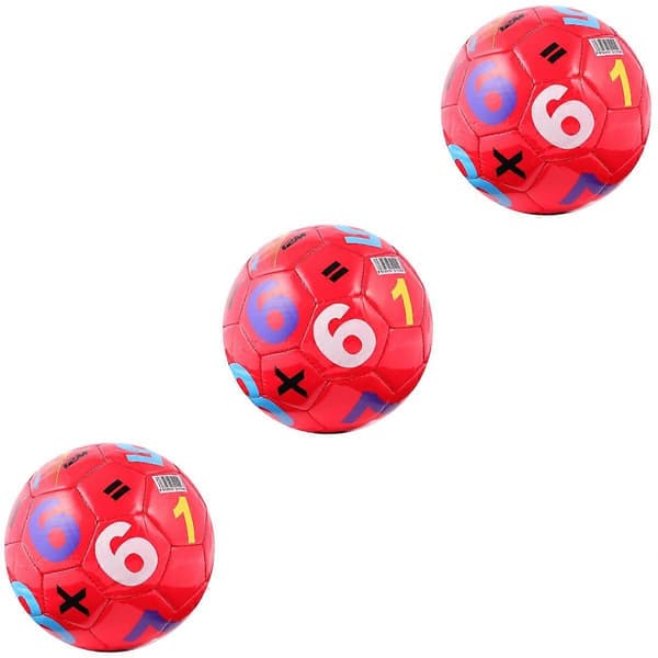 Fargerike fotballer for barn, 3 stk. elastiske lekeballer [HK]
