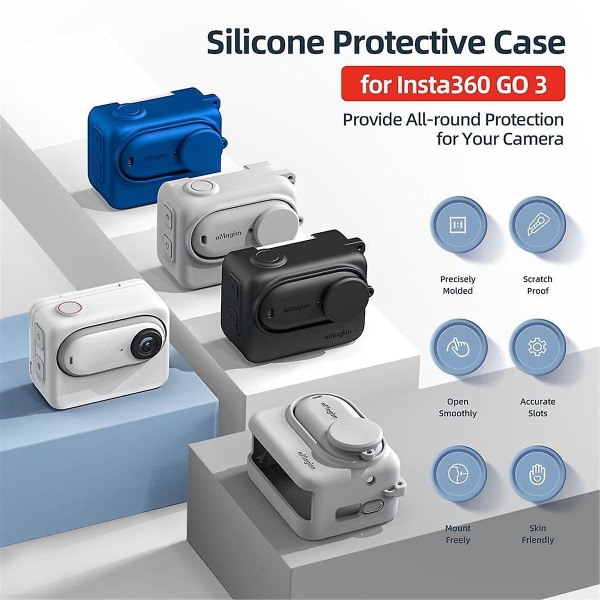 For Go 3 Body Silicone Cover Protection Case Protective Body Case For Go 3 Accessories, Blue([HK])