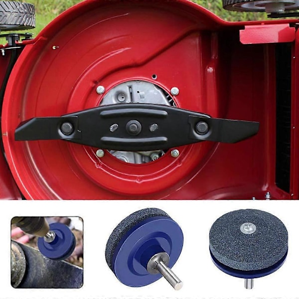Nya modeller 1 st 5 cm Snabbare Gräsklipparvässare Gräsklipparbladsvässare Universal Slipning Roterande Borr Skär[HK] Blue