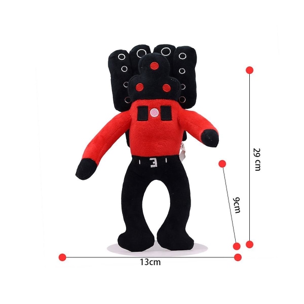 Skibidi Toilet Plys, 11 tommer Speakerman Bosses Plys Legetøj Udstoppet Dyr Plys Dukke Udstoppet Plu([HK])