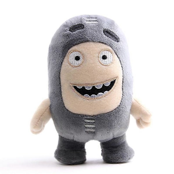 Oddbods Plyschleksaker Mjuka Söta Animerade Gosedjur Docka Mini Figurer För Pojke Flicka Ny[HK] Gray 18cm