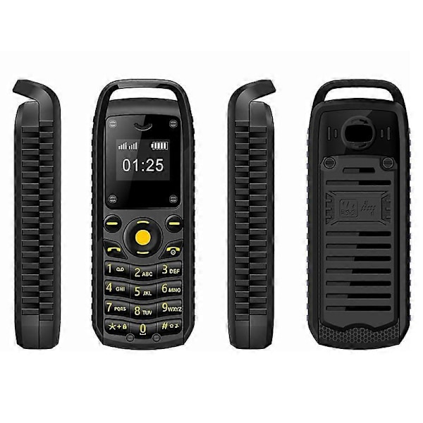 B25 Dual-SIM Mini Bar Telefon 0,66-tums Skärm 2G GSM Mobiltelefon - Grön[HK] Multicolor Black