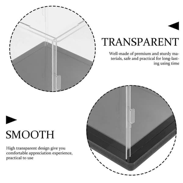 Akryl Klar Displayboxar för Actionfigursförvaring 4st Transparent Fodral[HK]