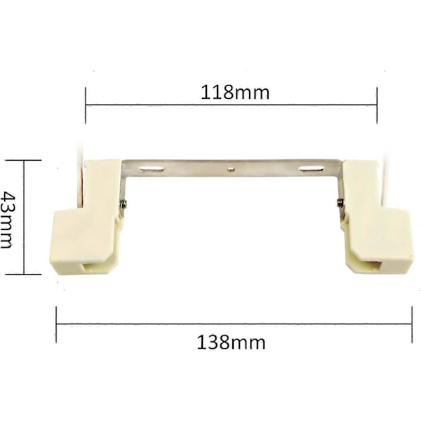 2st R7S LED Lamphållare 118mm Halogen, AC 100-240V, Linjär Keramisk Hållare för Spot[HK]