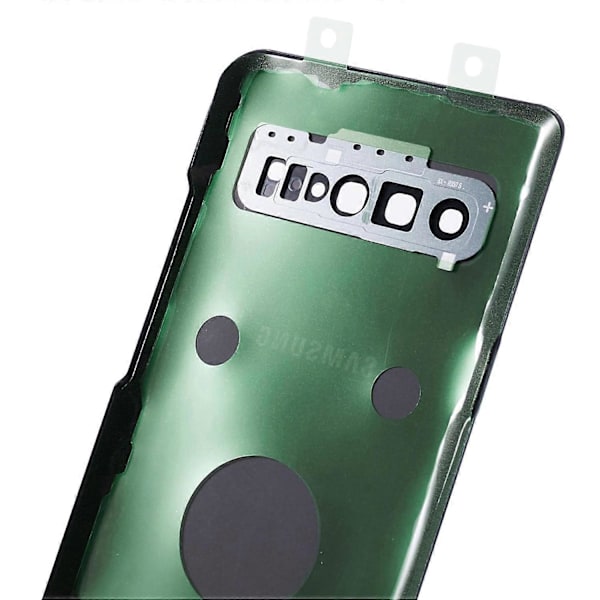 Til Samsung Galaxy S10 5G G977 Batteri Cover med Klæbestrimmel + Kameralinse Beskyttelse [HK] Style A Multicolor