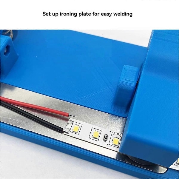 LED Lysplade Loddestation Lodning PCB Elektronisk Kredsløbskort Svejsningsarmatur[HK] Blue