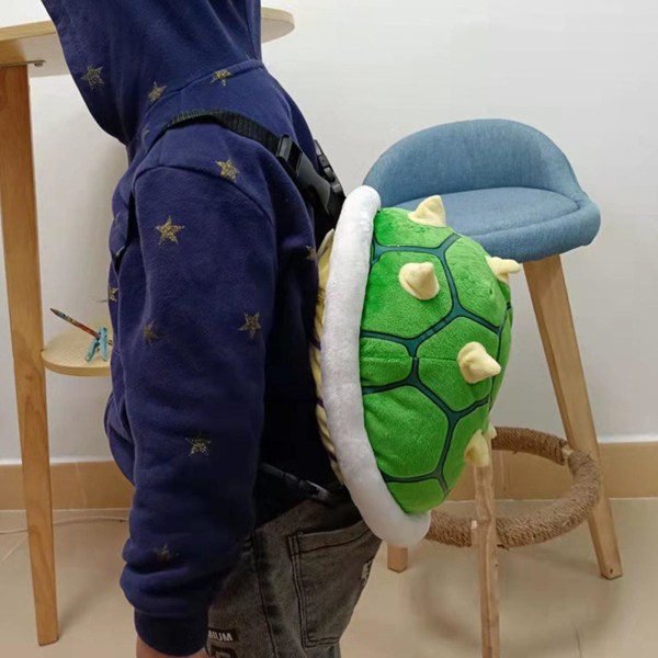 Green Turtle Shell Ryggsäck Söt Praktisk tecknad design Härliga Snacks Leksaker Väska för barn Tillbehör[HK]