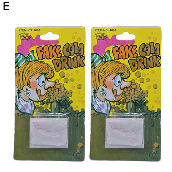 2 st Trick Toy Kreativ Lätt Plast Kryddig Tandpetare Falsk Öl Klåpulver för Fest  KAESI   E