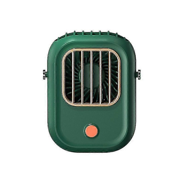 1 st USB Portabel Hals Hängande Lazy Handfläkt USB Laddningsbar Liten fläkt FP[HK] Green
