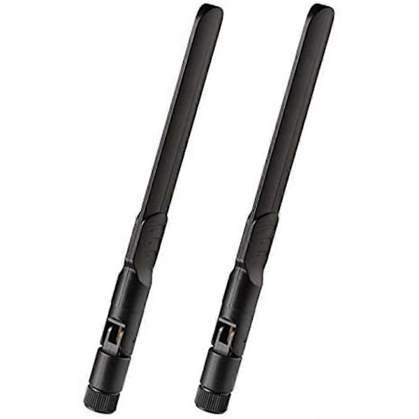 4G LTE Antenni 8DBi SMA Pistokeantenni (2 kpl) Yhteensopiva 4G LTE Reitittimen Kotipuhelimen Hotspot Mod[HK] Black