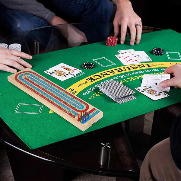 1 sarja Cribbage-lautapeli massiivipuinen juhlapelilauta Cribbage-korttipelilauta [HK]