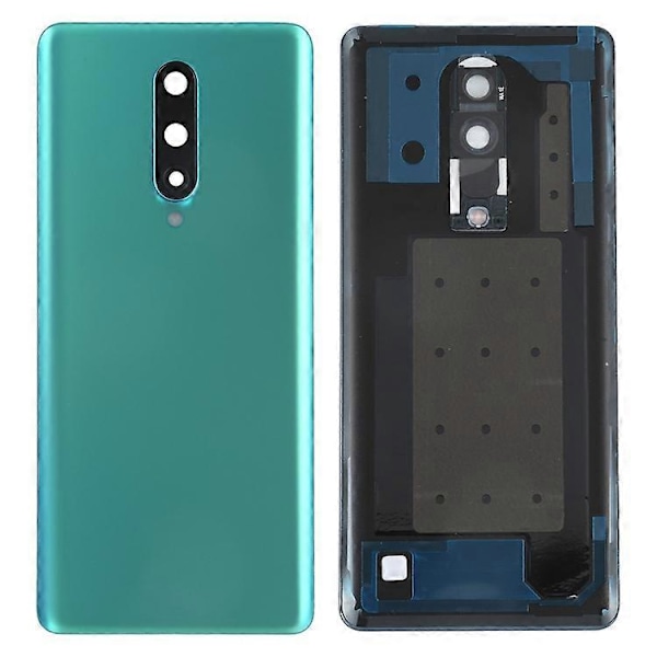 Type C For OnePlus 8 OEM Batterideksel med lim + Kameralinsedeksel [HK] Style A Multicolor
