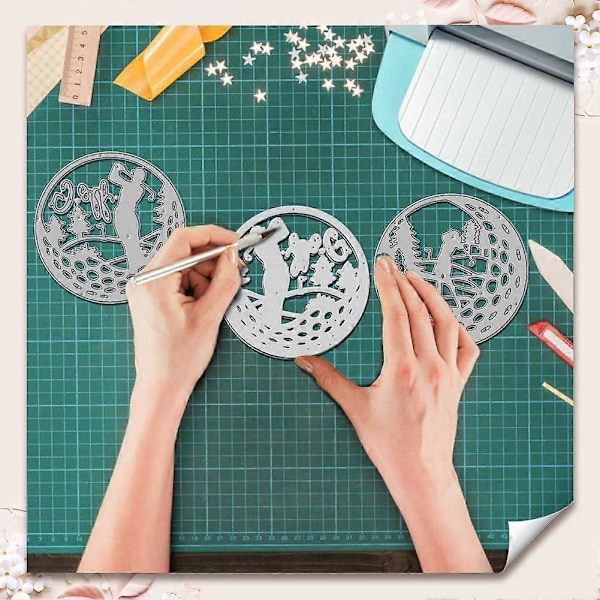 2 kpl Golf Urheilu Metallileikkurit Sapluunat Golf-maisema Hiiliteräs Leikkausmuottisarja DIY Scrapbooking Golfmiehen Golfnaisen Kohokuviointiin [HK]
