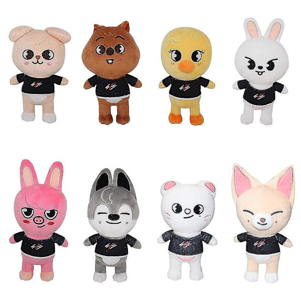 20cm Skzoo pehmolelut Stray Kids -sarjakuvapehmolelut, täytetyt eläimet, nuket, fanituotteet, lahja, söpöt pehmolelut, mustekalat [HK] A