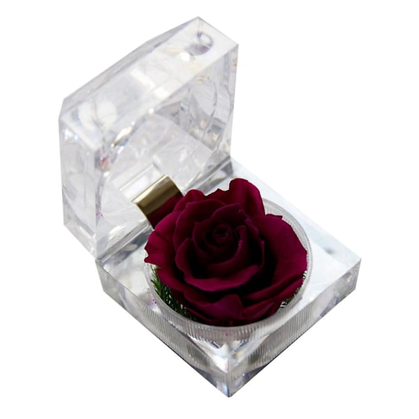 Romantisk Evig Ros Verklighetstrogen Odödlig Konserverad Ros Blomsterdekorationer Gåva[HK] 3
