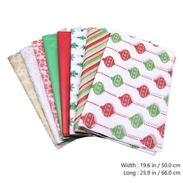 Sorterat färgat julpapper presentförpackningspapper 50 st förpackning [HK]