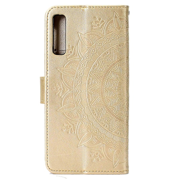Präglat Mandala Mönster Plånbok Läder Mobilskal för Samsung Galaxy A7 (2018) A750[HK]