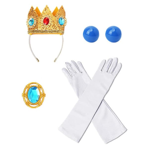 Prinsesse Peach Cosplay Håndtasker Festdekorationssæt til piger