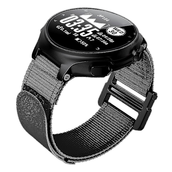 För Garmin Forerunner 220/230/235/630/735XT Loop Fäste Klockarmband 20mm Nylon Ersättningsband Black