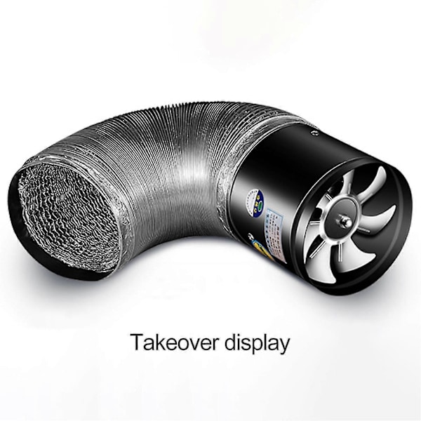 Ventilationsfläkt Tvåvägs Rökutsug Bass Ljudreducering Stabil Drift Super Sug Stark Vind Ventilation Förtjockade Blad Jämn Ai[HK] White 4Inch