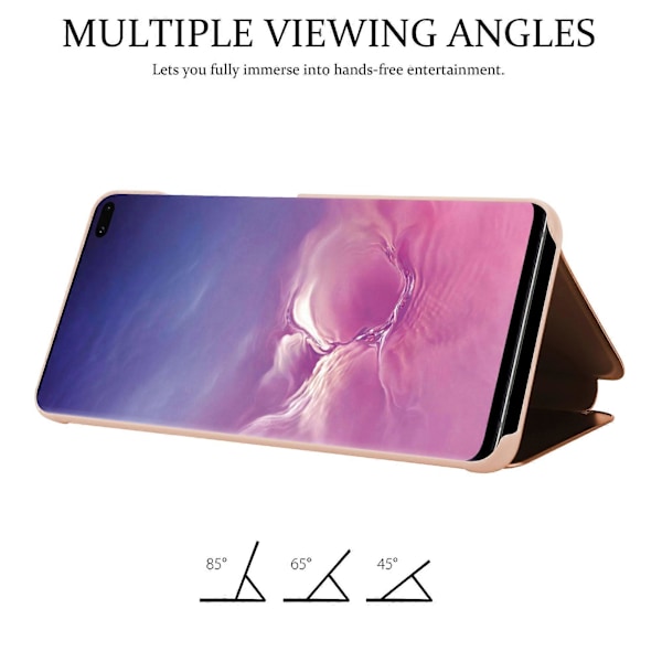 Galaxy S10 PLUS Deksel Beskyttelsesdeksel - Smartview Design med Speil[HK] Galaxy S10 PLUS KUNZIT ROSA