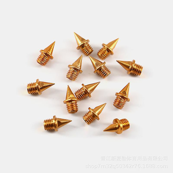 Yleisurheilun piikkarit 6 mm titaaniseospiikit sprinttipiikkarit (10 kpl) [HK] Gold