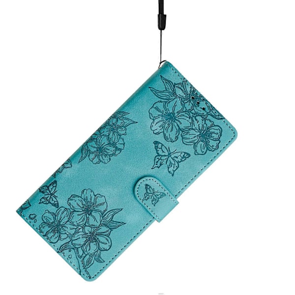 Til Samsung Galaxy S24 Mobiltelefon Cover Præget PU Læder Wallet Stand Anti-Drop Cover[HK] Style E Multicolor