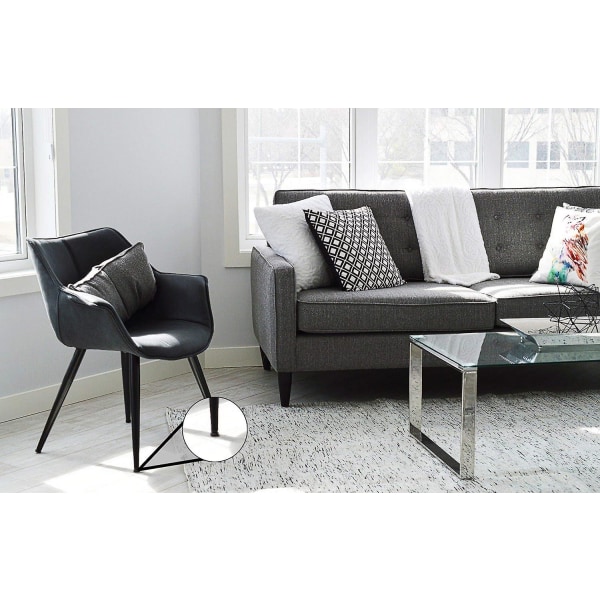 Et sæt sorte anti-skridmåtter til hjemmet, 216 stykker forskellige møbelmåtter til effektivt at beskytte dine møbler og stole([HK])
