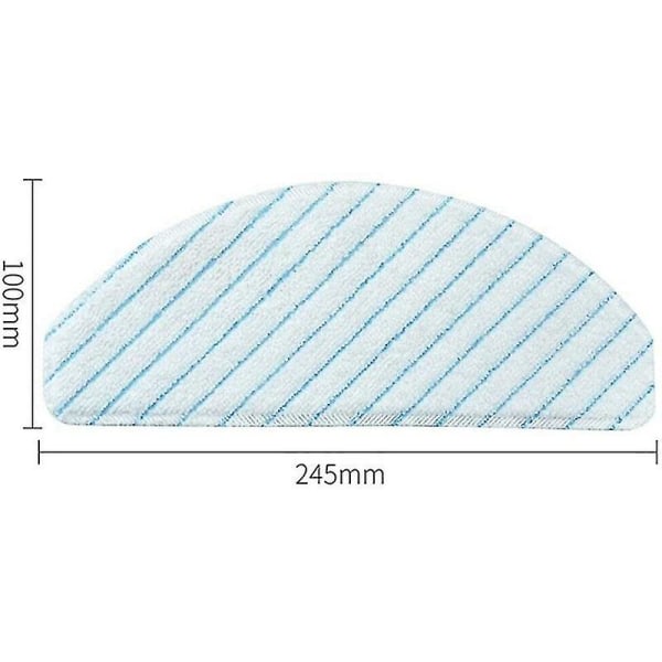 60 stk. Engangsstærke moppekludspuder til Deebot Ozmo T8 T8 Max T9 /max støvsugerdele Hy[HK]