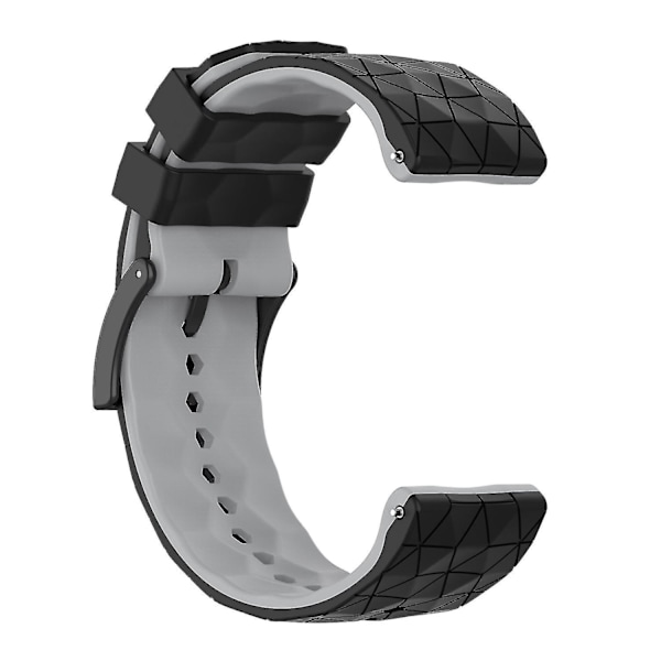 Rannekkeet Suunto 9/Suunto 9 Baro/Spartan Sport Wrist HR/Traverse -kelloihin, jalkapallokuvioitu 24mm kello Multicolor, Black Grey Style E Other Smartwatch Model