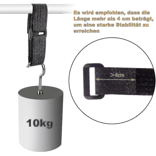 HKK 10m Haken- och Slingband med 50 Spännen, Fri Längd Haken- och Slingband Kabelbindare Present