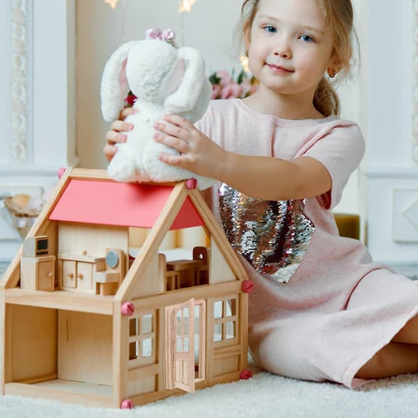 Wwawa Dørmodel Ornament Træ Mini Møbelpynt 1 Sæt Dekor Brug [HK]