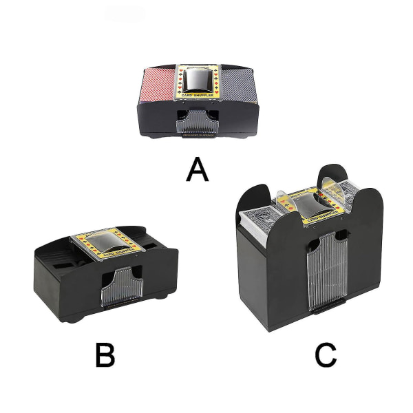 Utomatic Card Shuffler 6-dekks elektrisk, spillekortshuffler-batteri som drives for pokerkortspill[HK] A