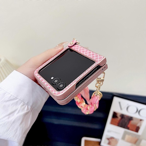 Glitterende Diamant PC-deksel for Motorola Razr 50 Ultra[HK] Pink