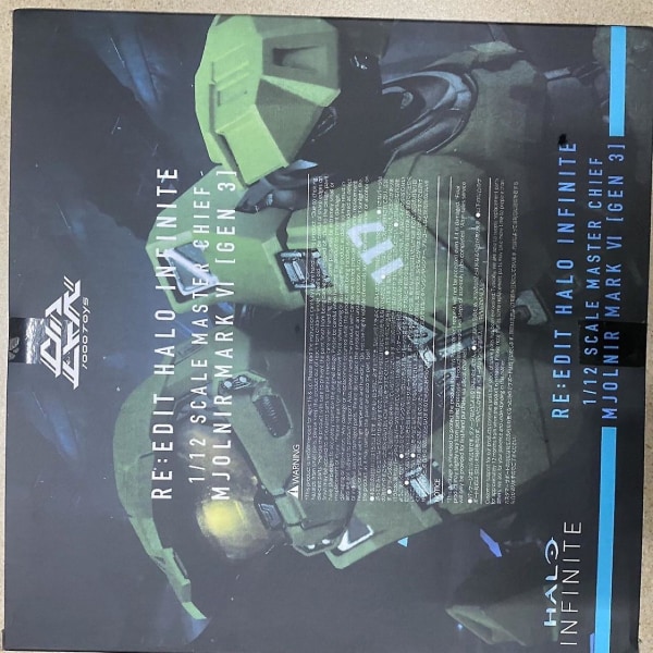 Halo Infinite Master Chief Mjolnir Mk Vi 1/12 Skala 17,5cm 6\" Actionfigur Re:edit Gen.3 117 Ko's 1000 Modelldocka Leksaker[HK] with box Master Chief