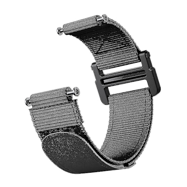 För Garmin Forerunner 220/230/235/630/735XT Loop Fäste Klockarmband 20mm Nylon Ersättningsband Black