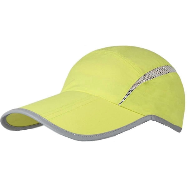 Sammenleggbar sportscaps med netting og refleksstripe, pustende solskjerm[HK] Light Green