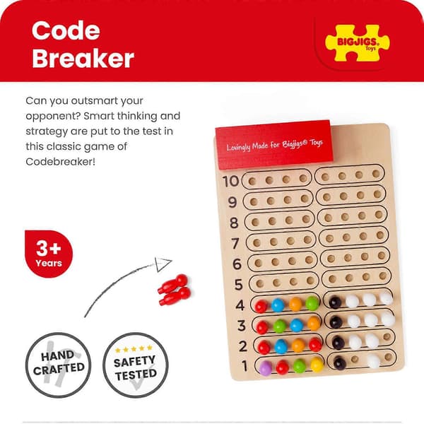 Leksaker Trä Codebreaker Spel - Barns Hjärngympa Pussel[HK] Multicoloured