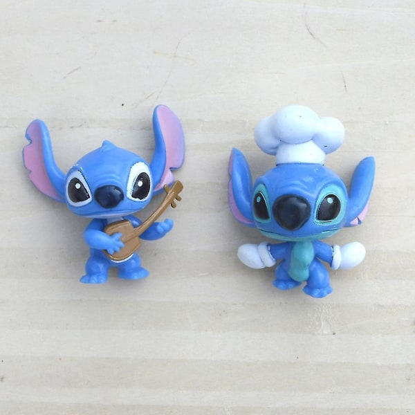 10 stk Lilo & Stitch Tegneserie Dukke Sett Pvc Stitch Figur Leke For Barn Voksne [HK]